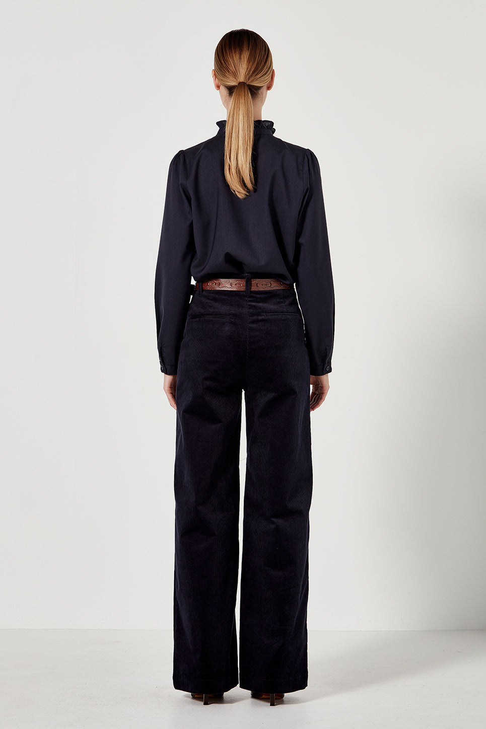 Re-Cut of The Joplin Trouser in Navy Corduroy