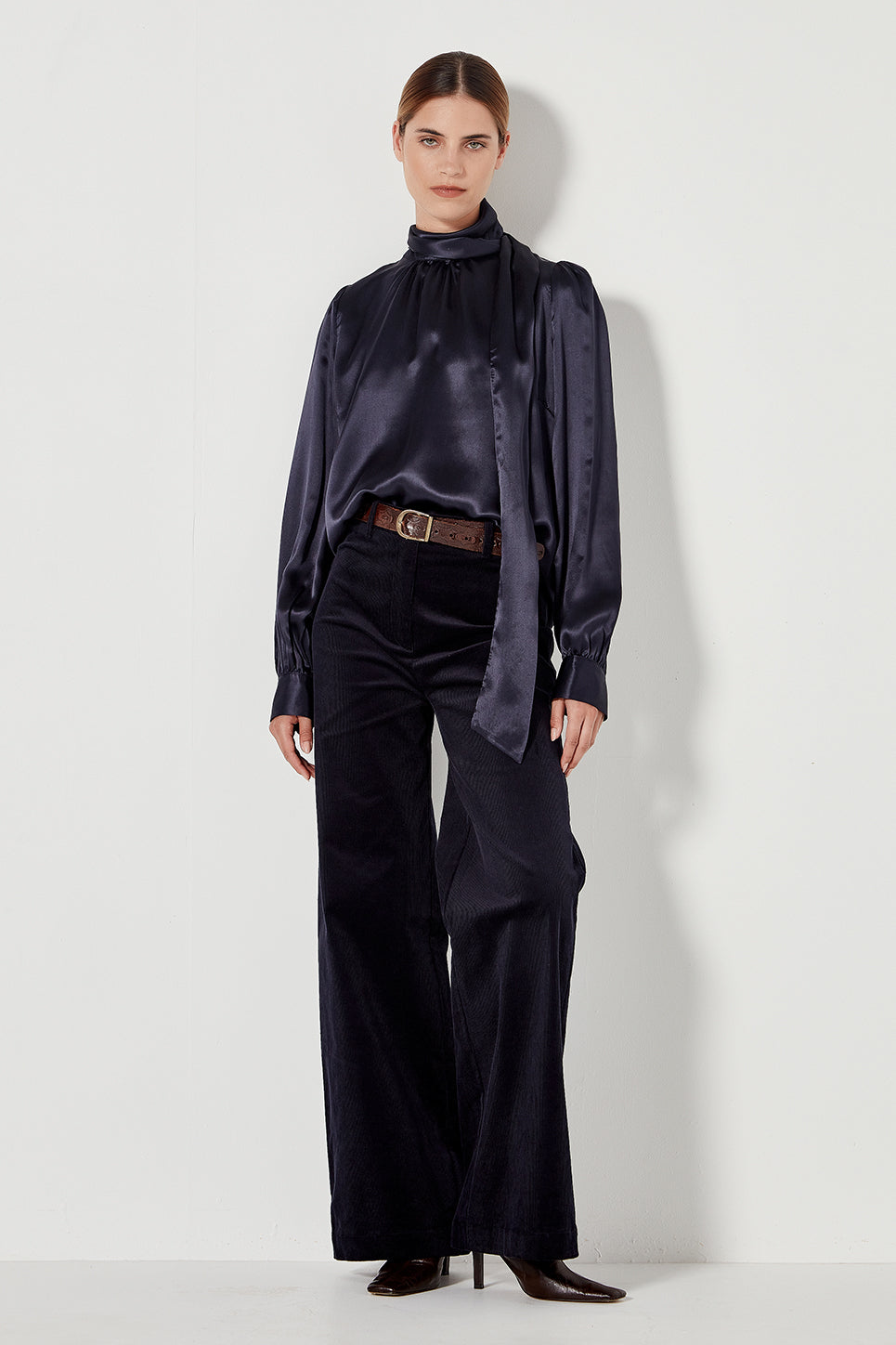 The Joplin Trouser in Navy Corduroy