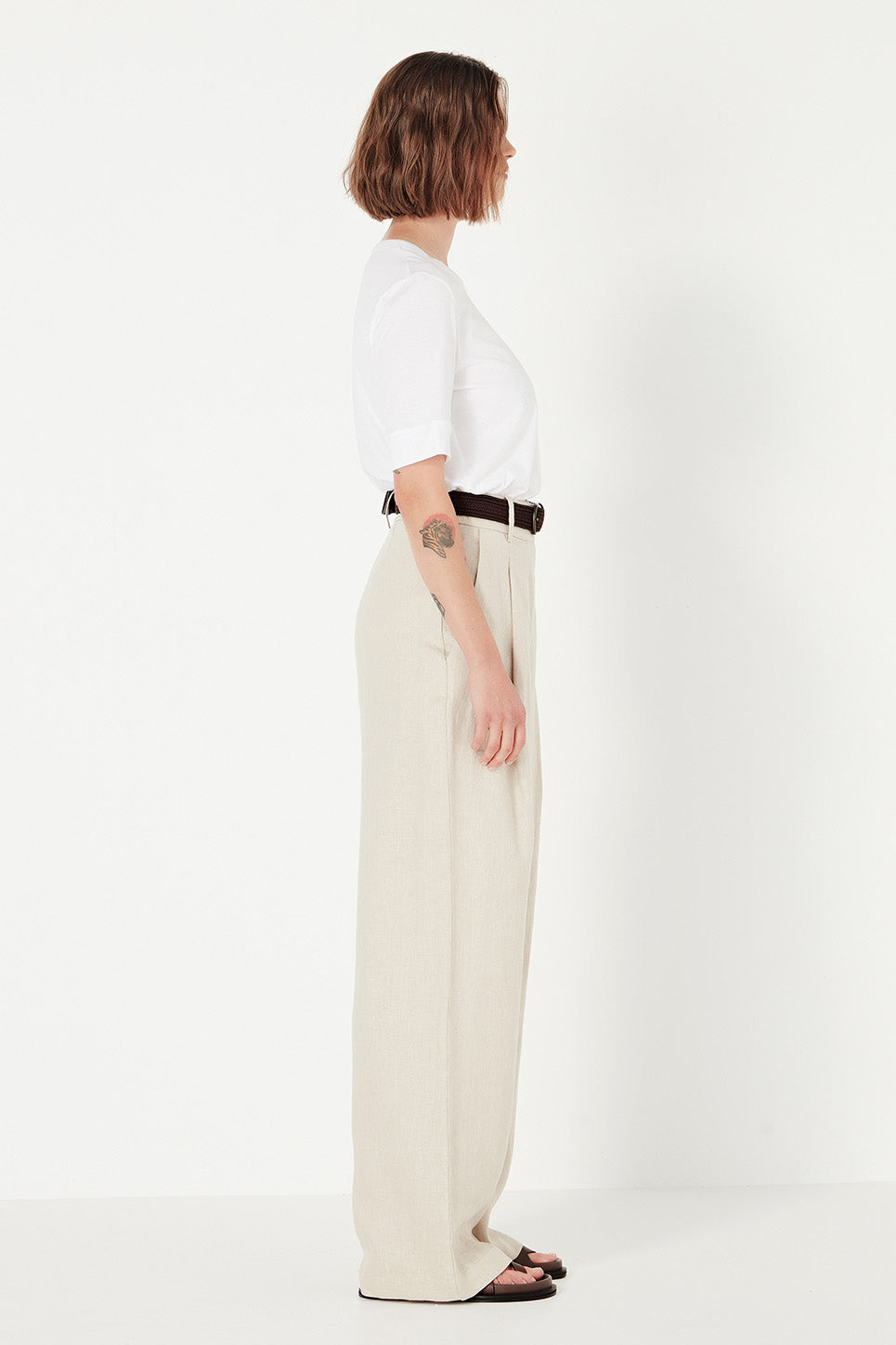 The Column Tee in White