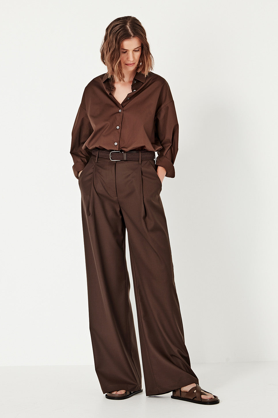 The Baildon Shirt in Chocolate
