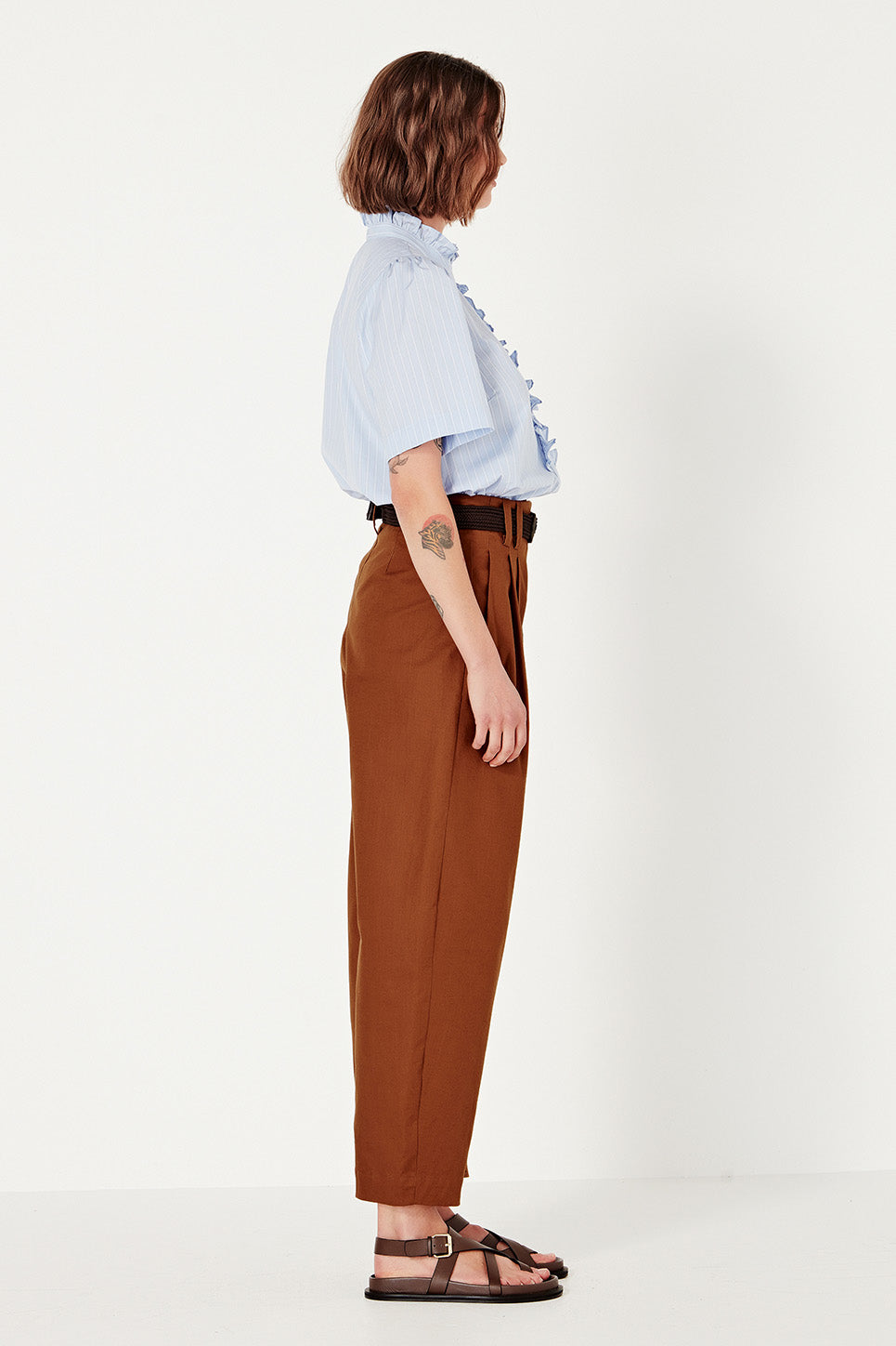 The Palermo Trouser in Rust