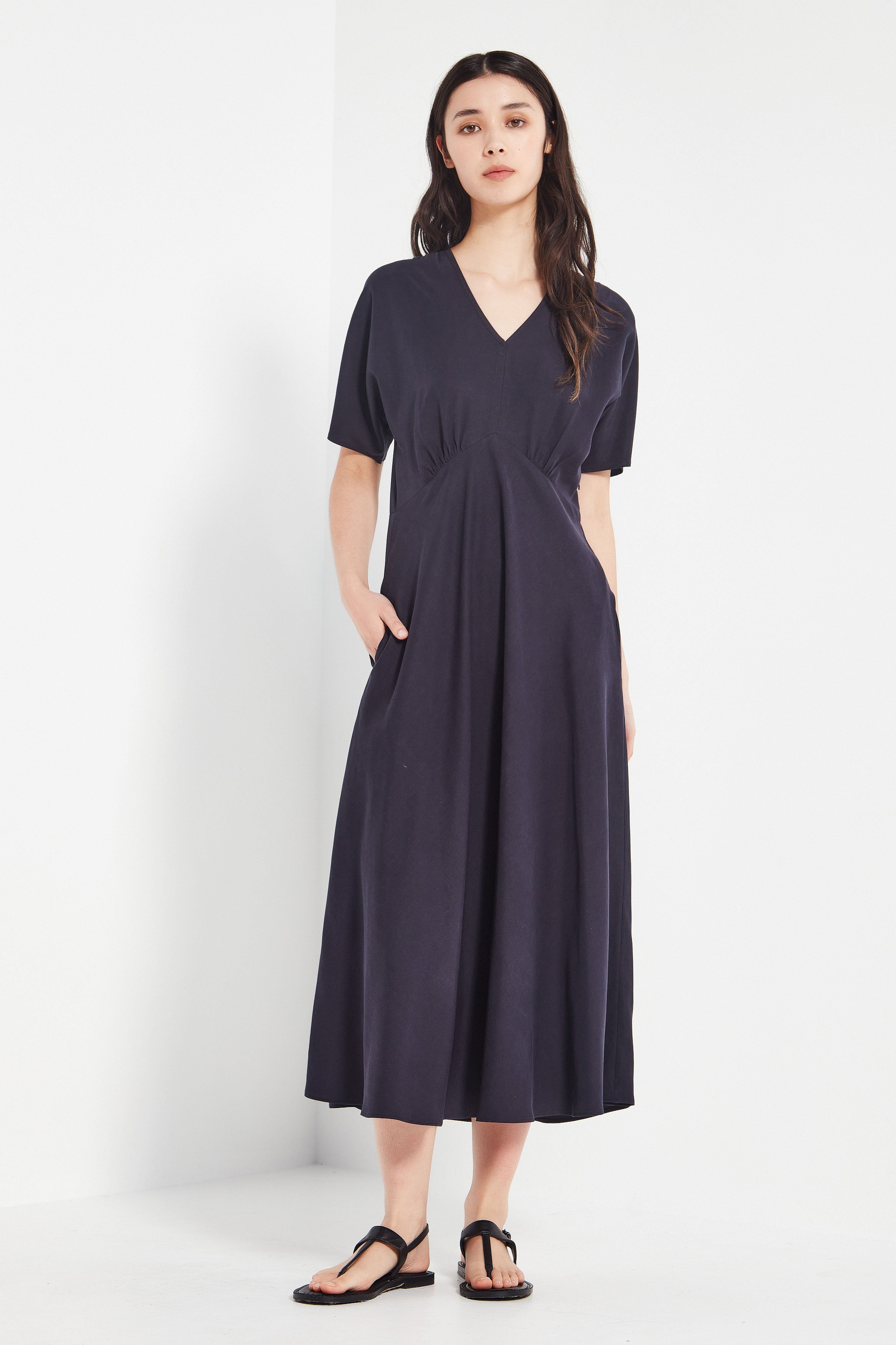 The Amalfi Dress in Navy