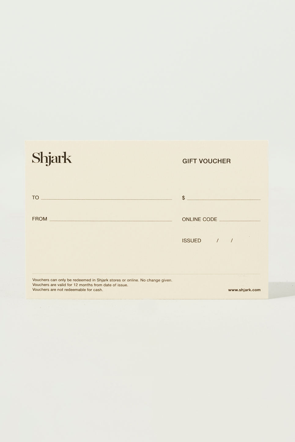 Shjark Gift Voucher - $100