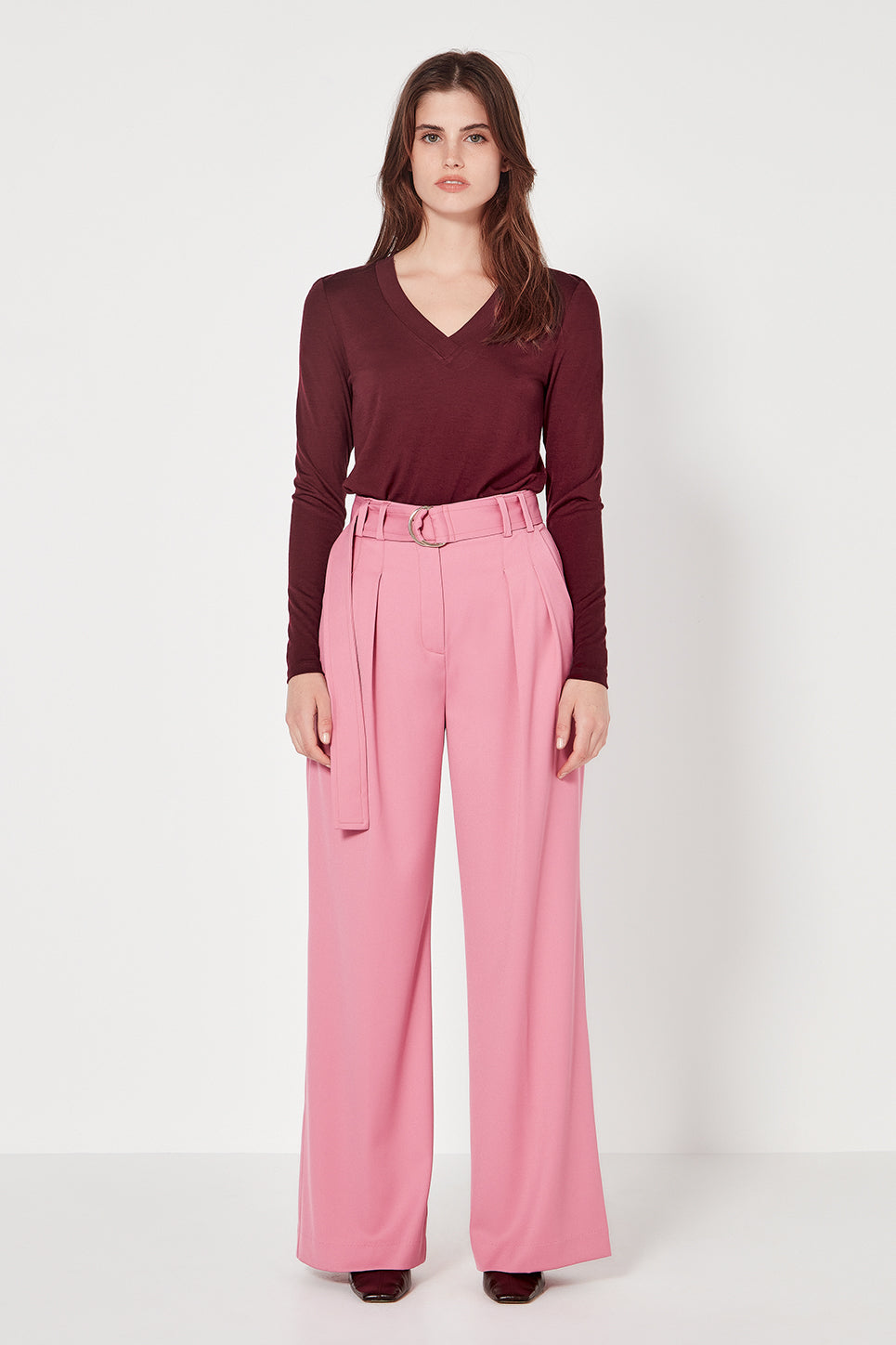 The Asher Trouser in Peony
