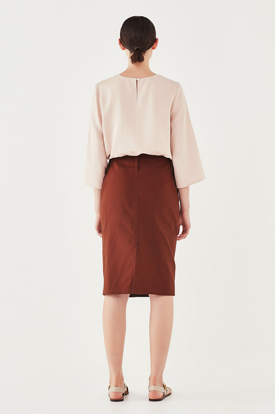 The Ada Skirt in Burnt Sienna