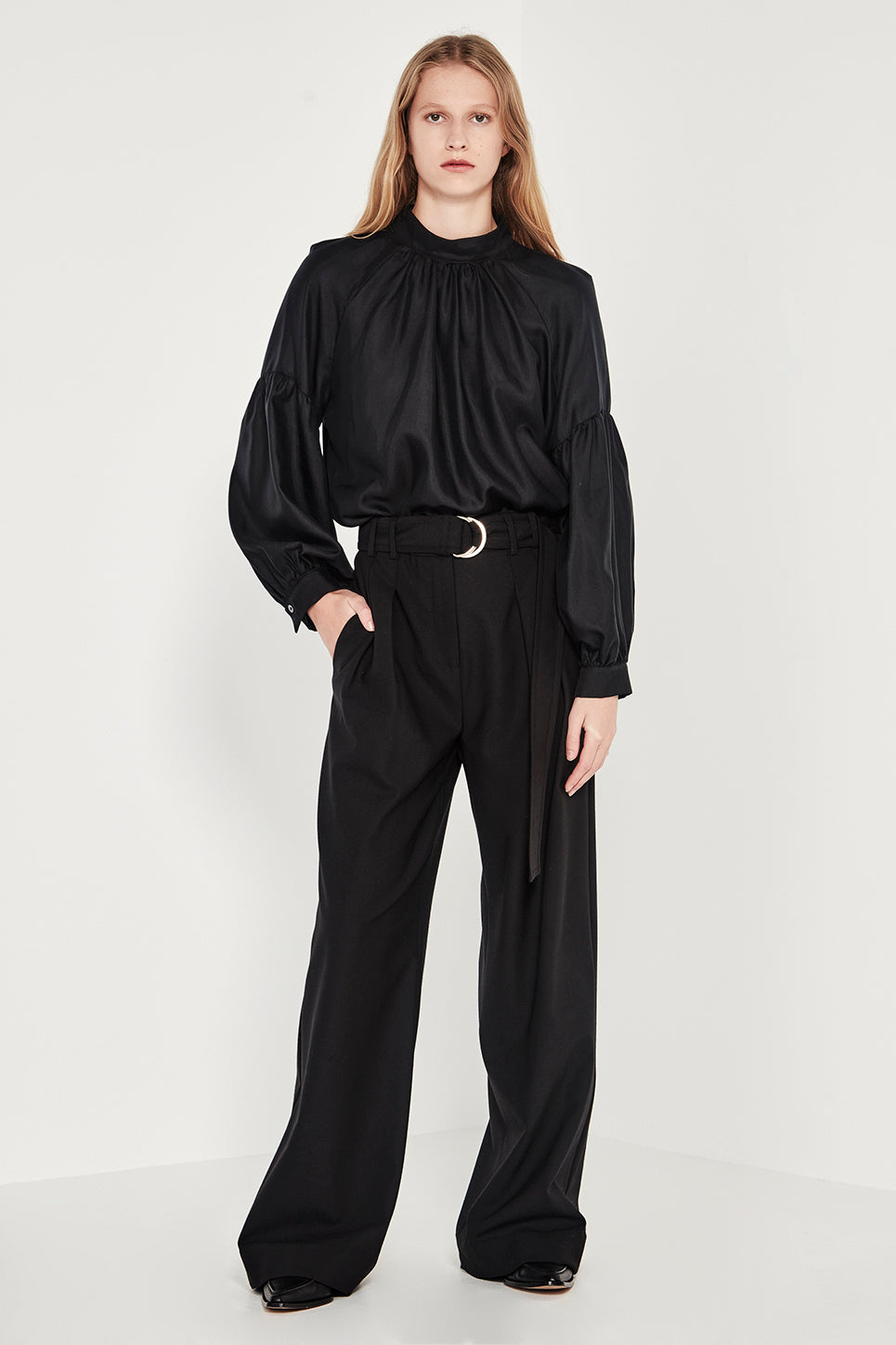 The Asher Trouser in Black