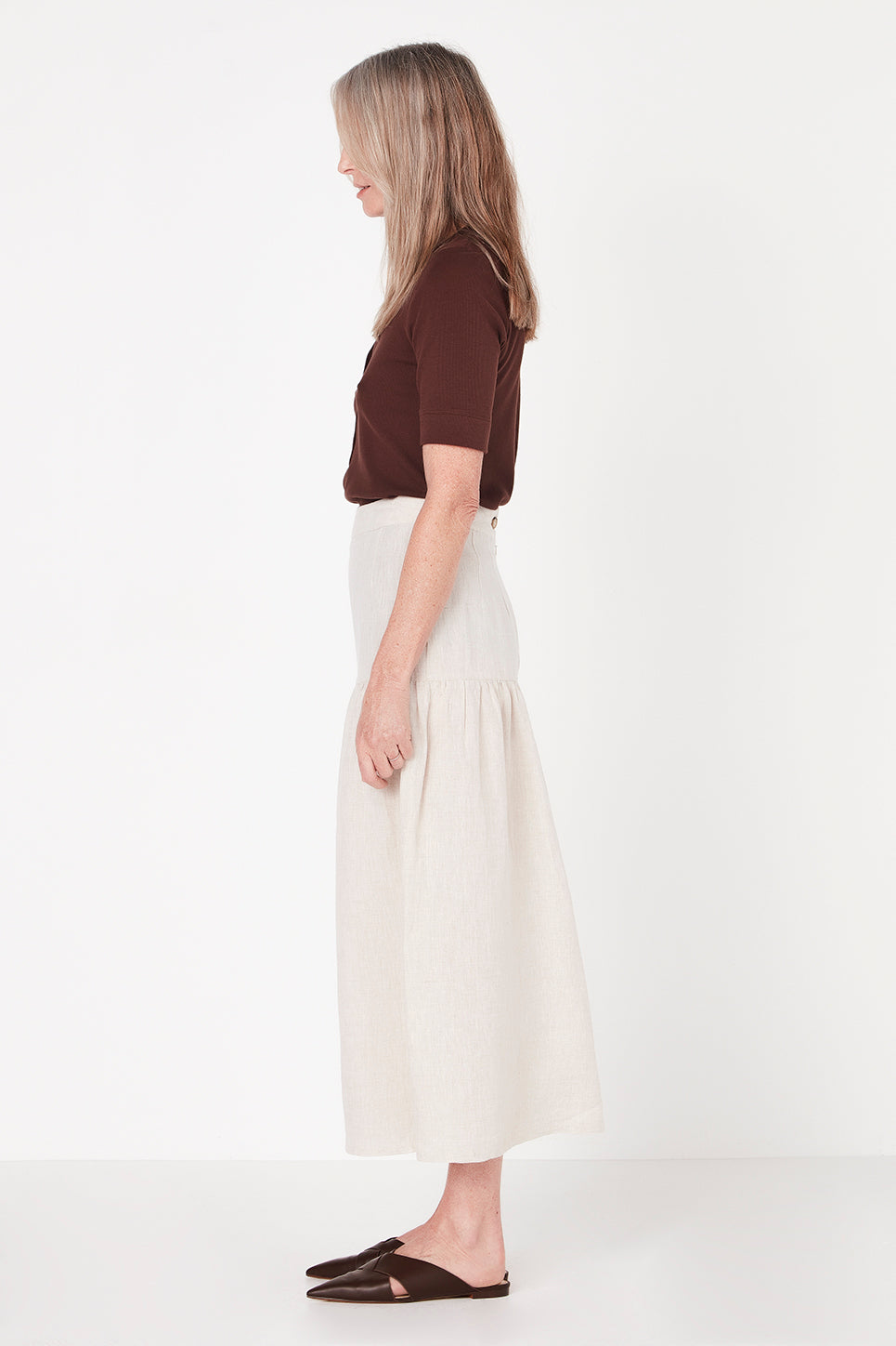 The Madrid Skirt in Natural