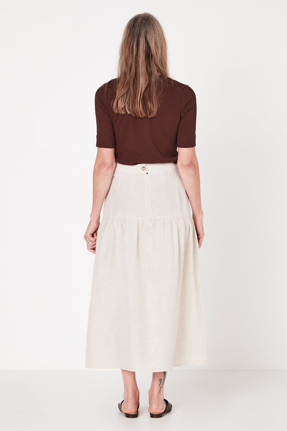 The Madrid Skirt in Natural