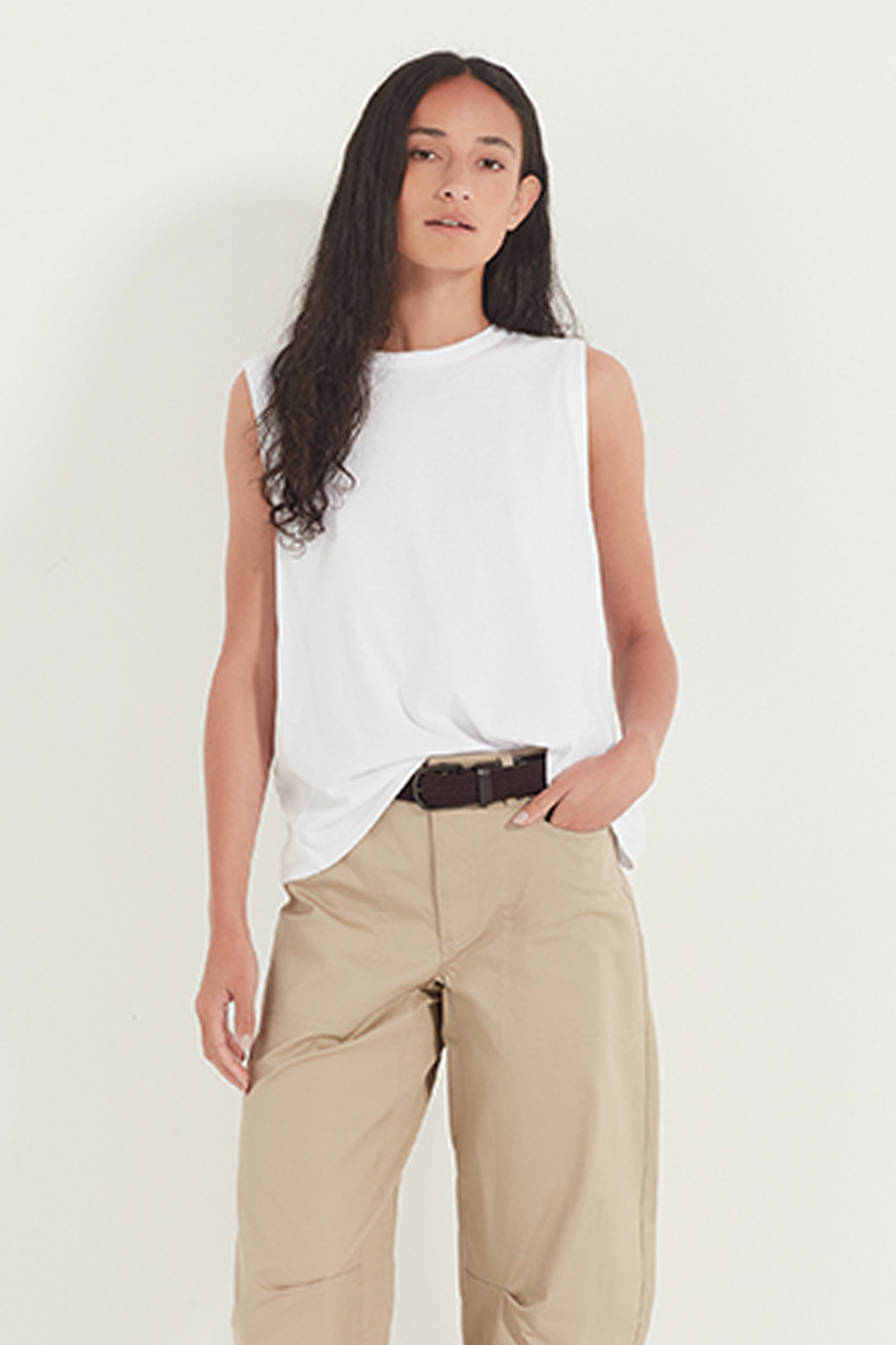 The Como Tank in White