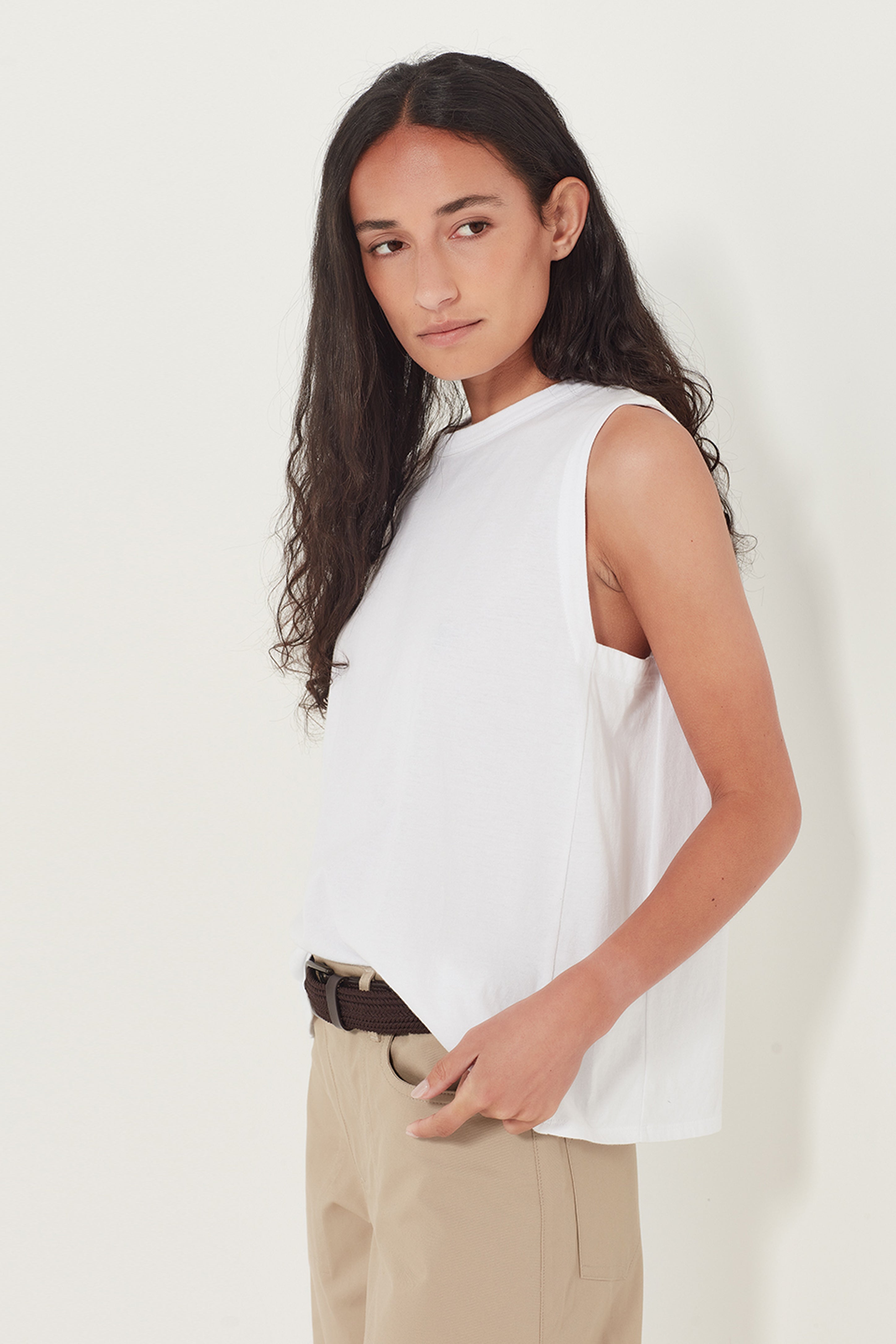 The Como Tank in White