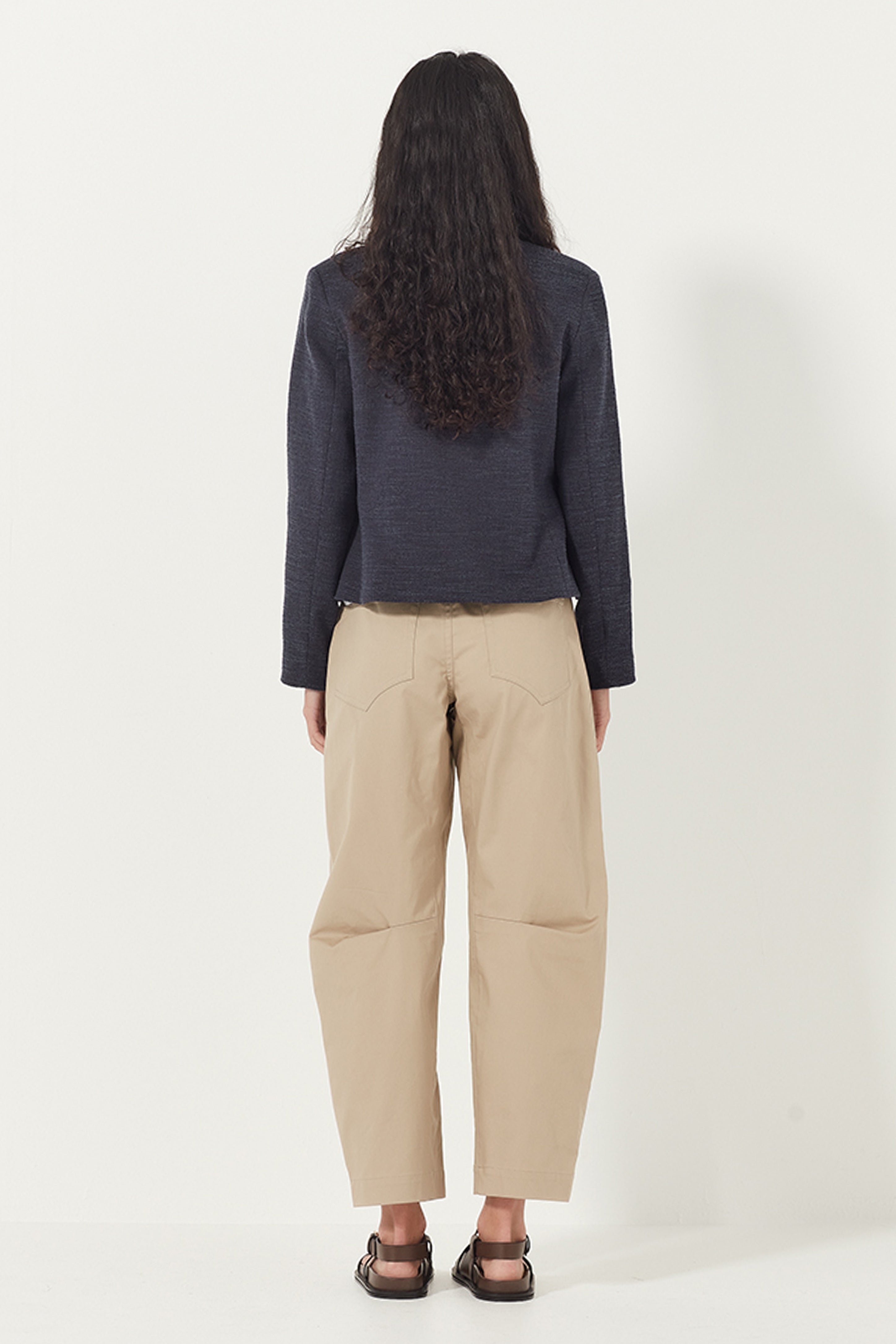 The Gabrielle Jacket in Navy Boucle