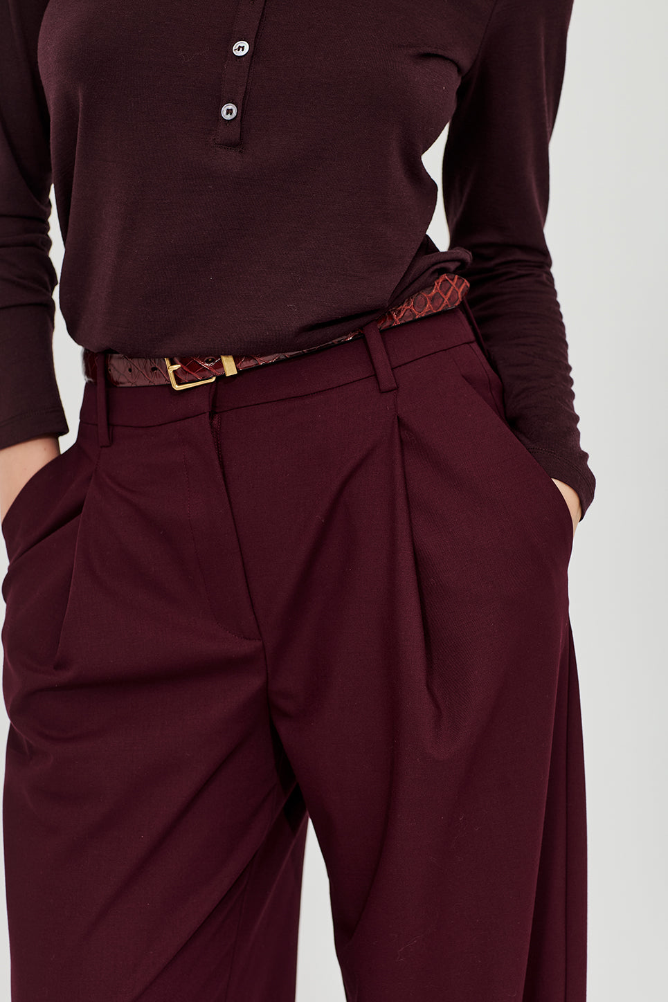 The Selbourne Trouser in Port