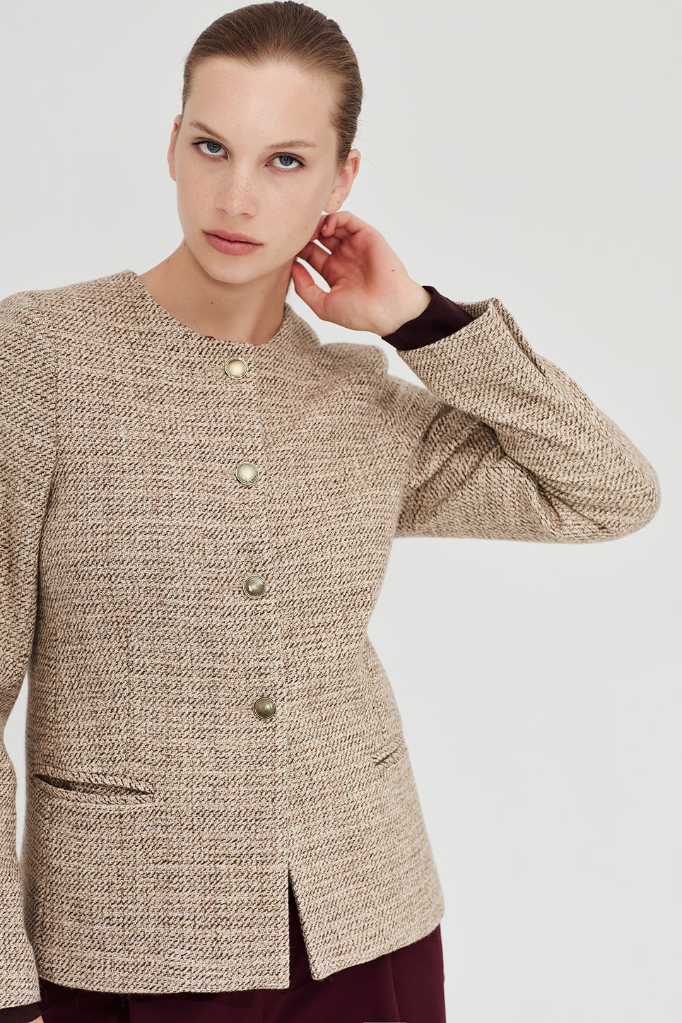 The Freud Jacket in Biscuit