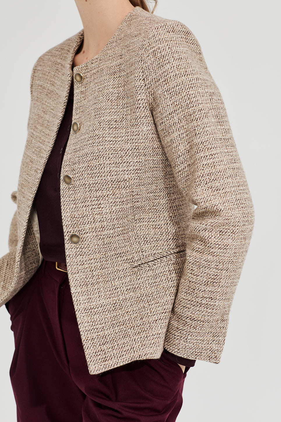 The Freud Jacket in Biscuit