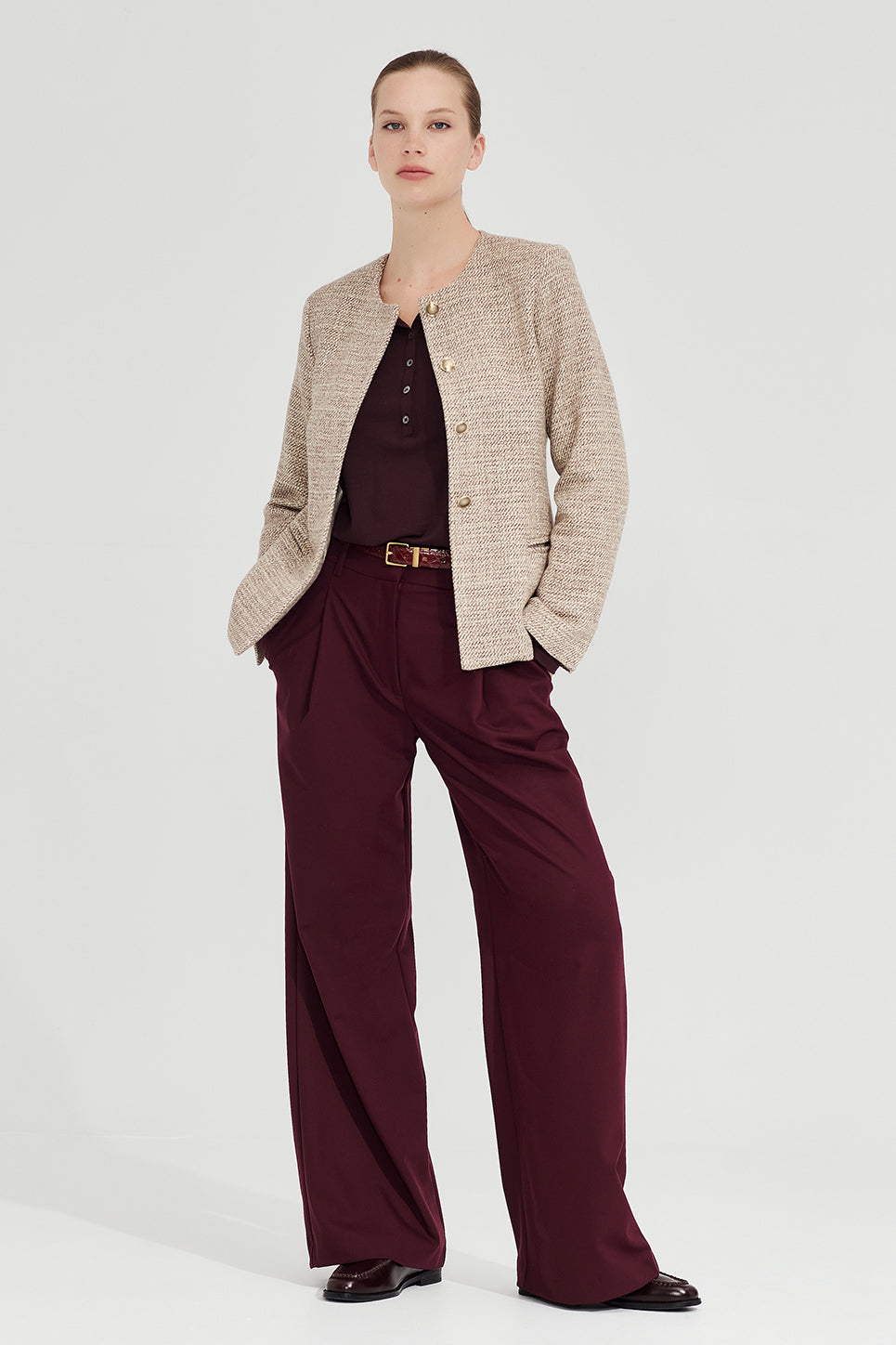 The Freud Jacket in Biscuit