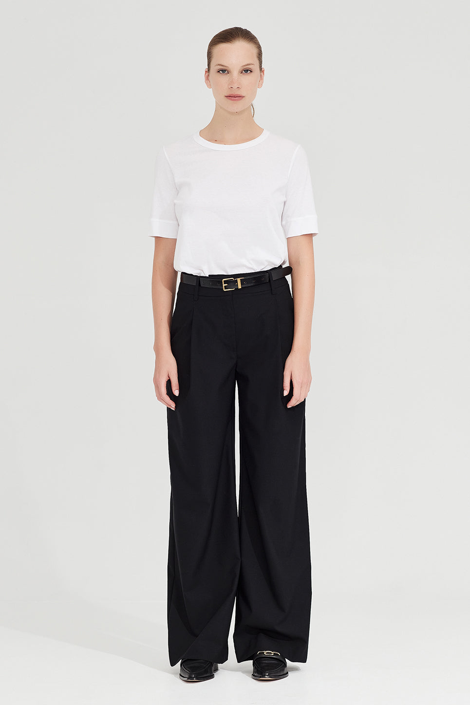 The Column Tee in White