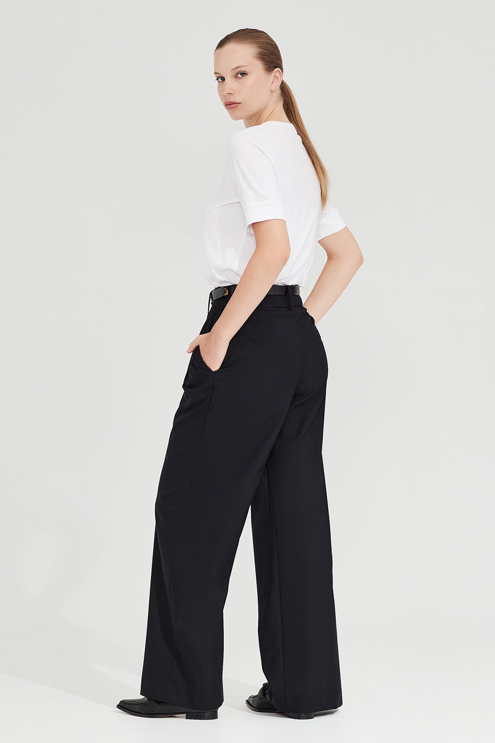 The Column Tee in White