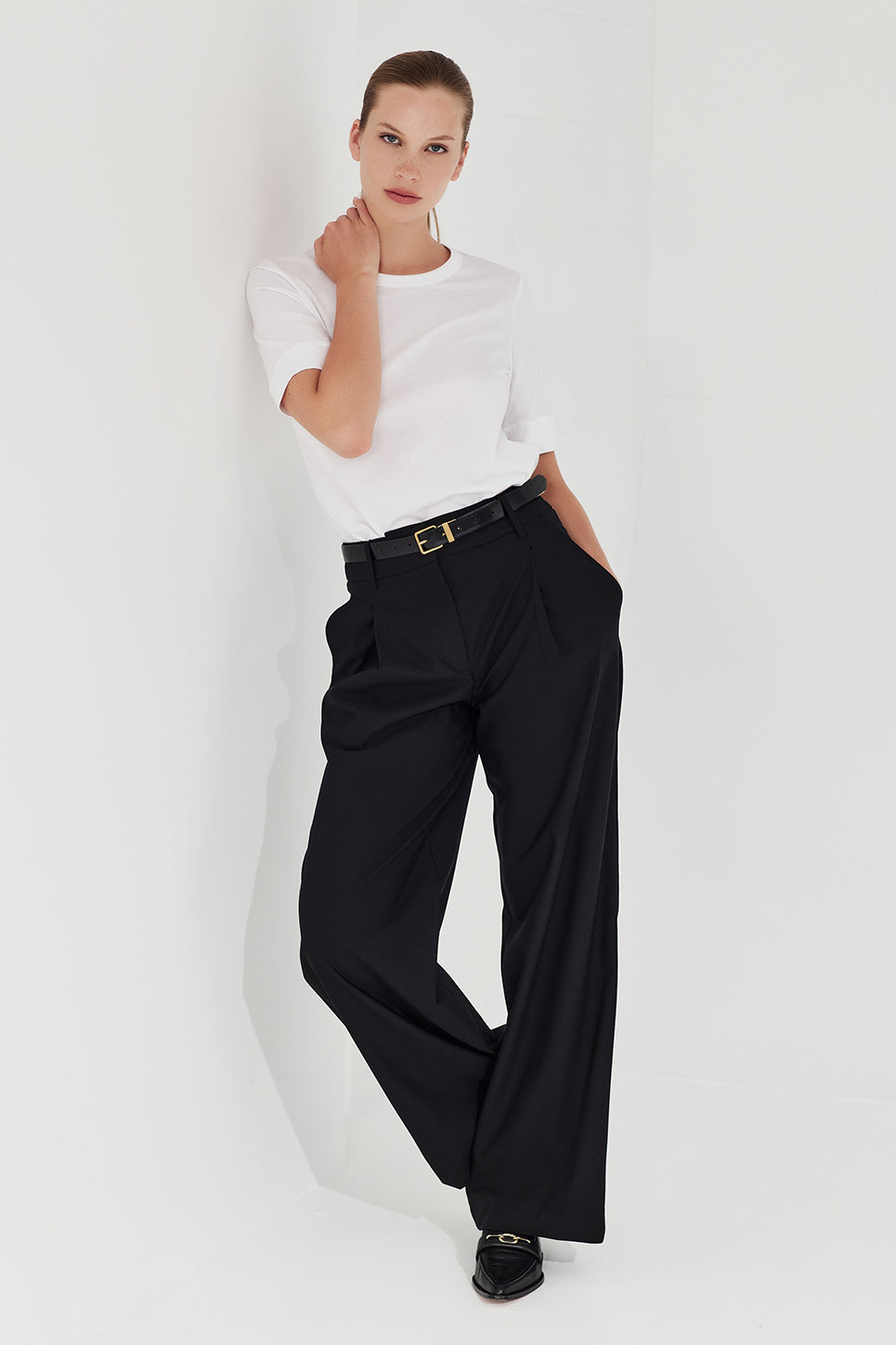 The Column Tee in White