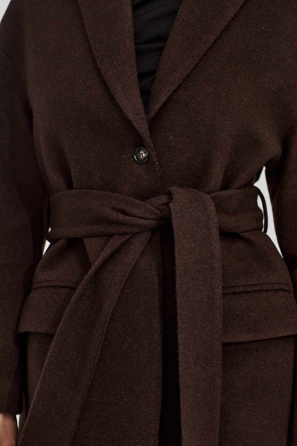 The Esther Coat in Chocolate