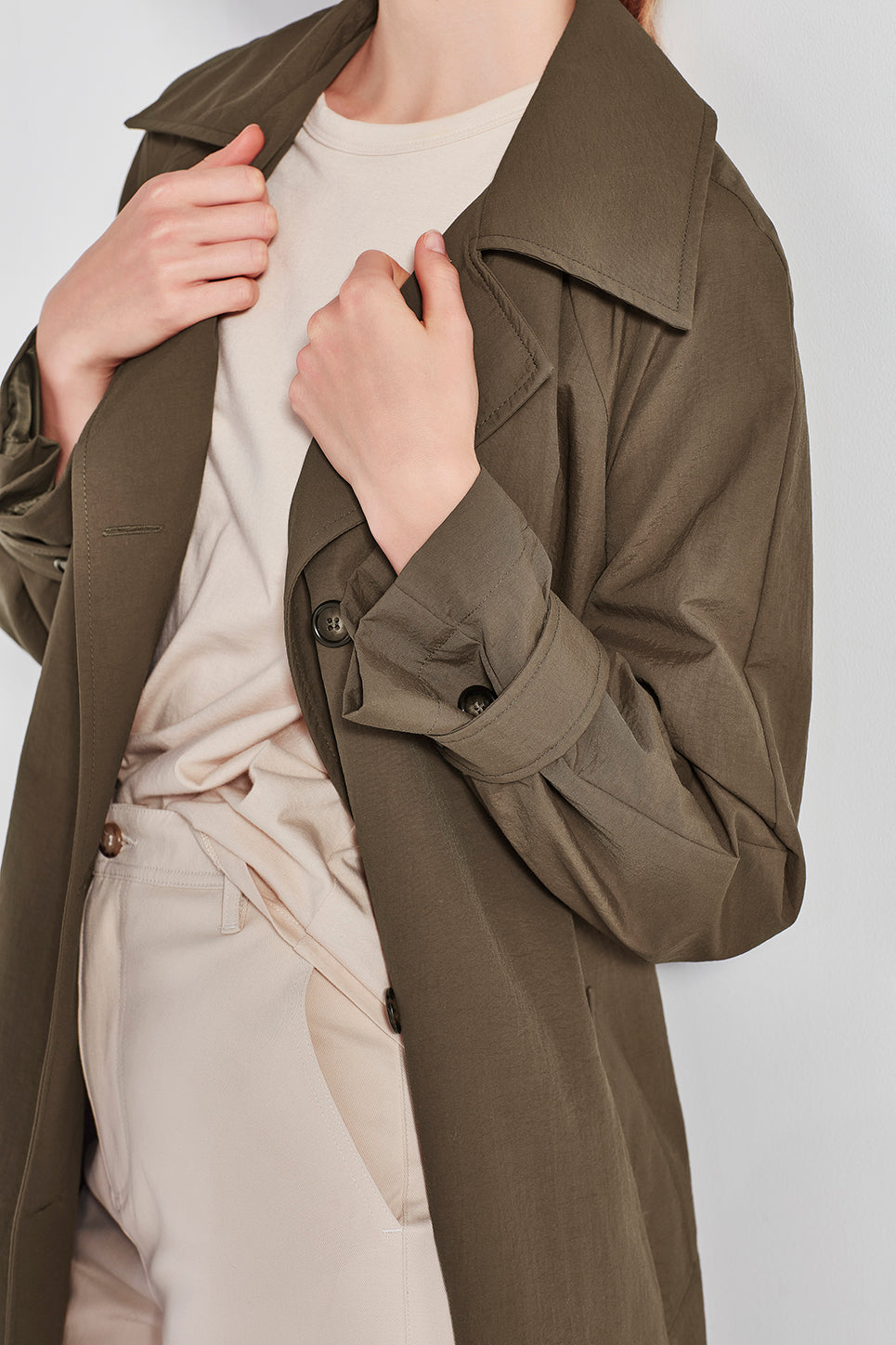 The Kingsly Coat in Khaki