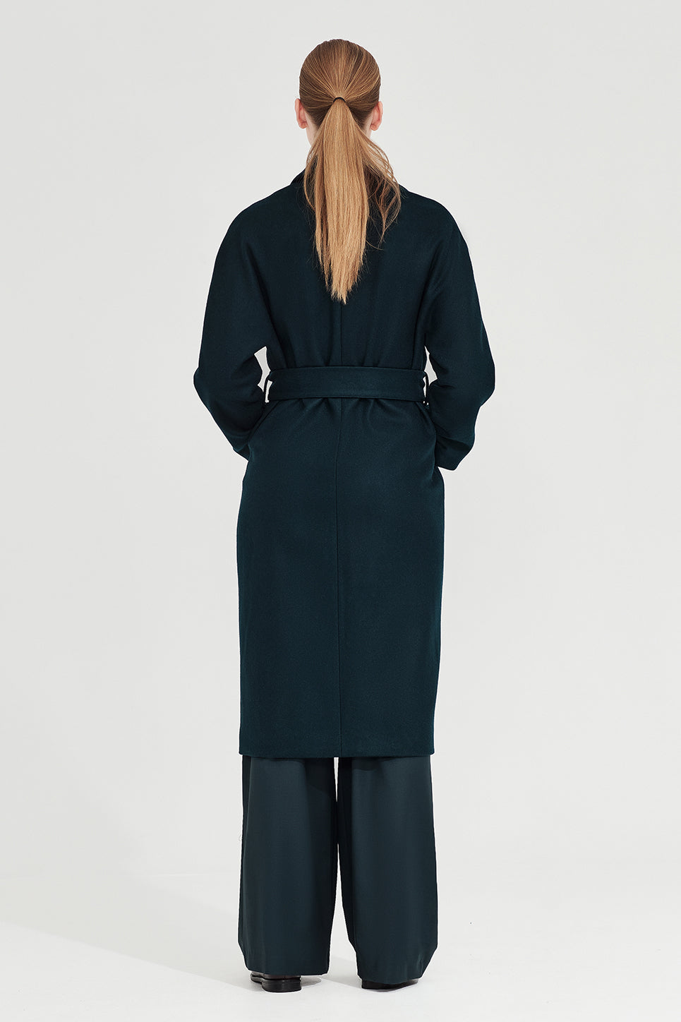 The Esther Coat in Deep Teal