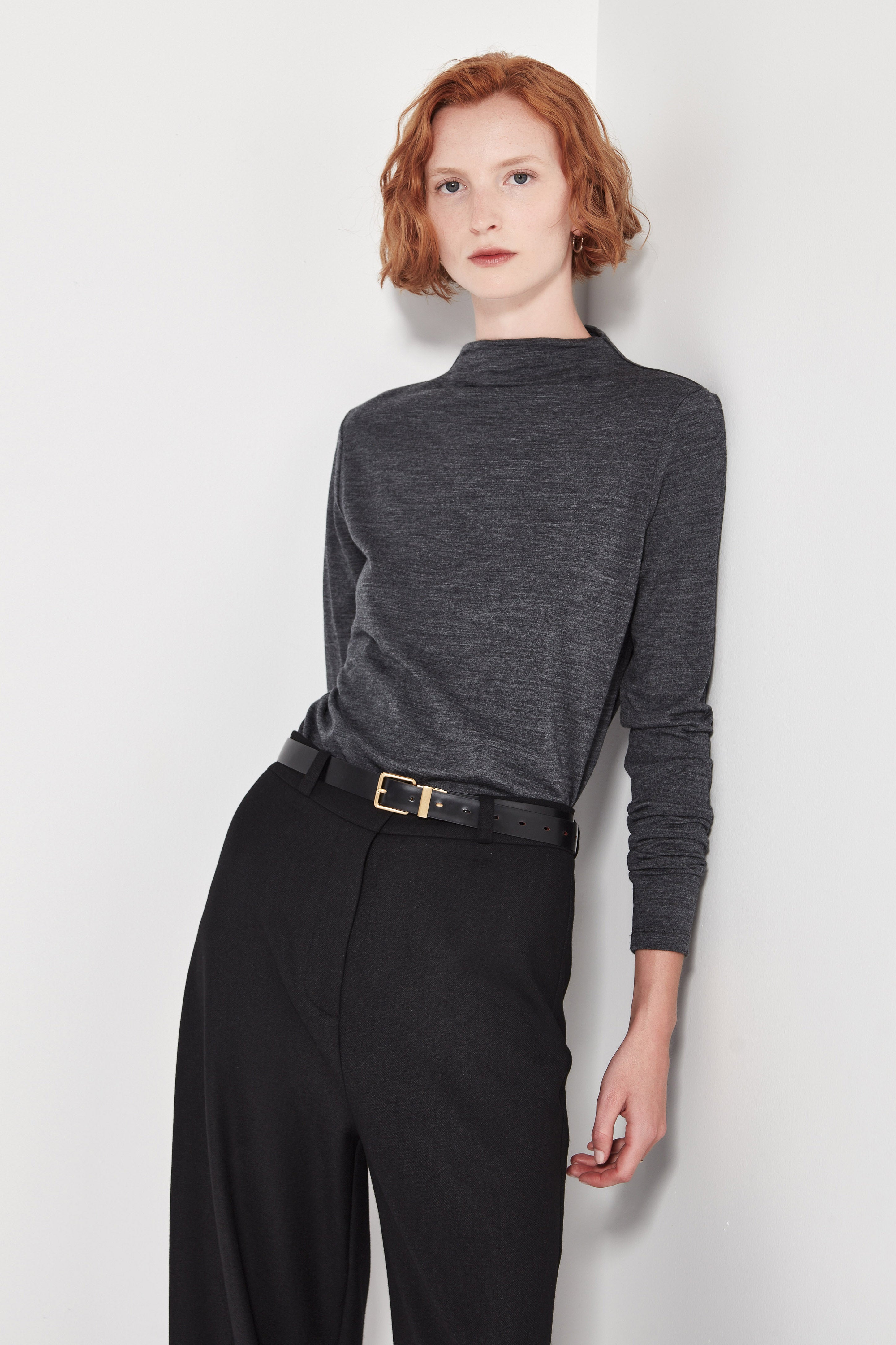 The Cezanne Top in Charcoal