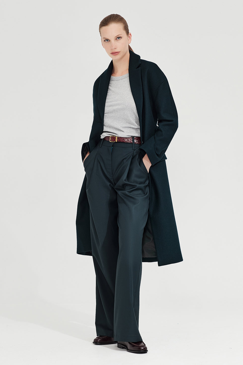 The Selbourne Trouser in Deep Teal