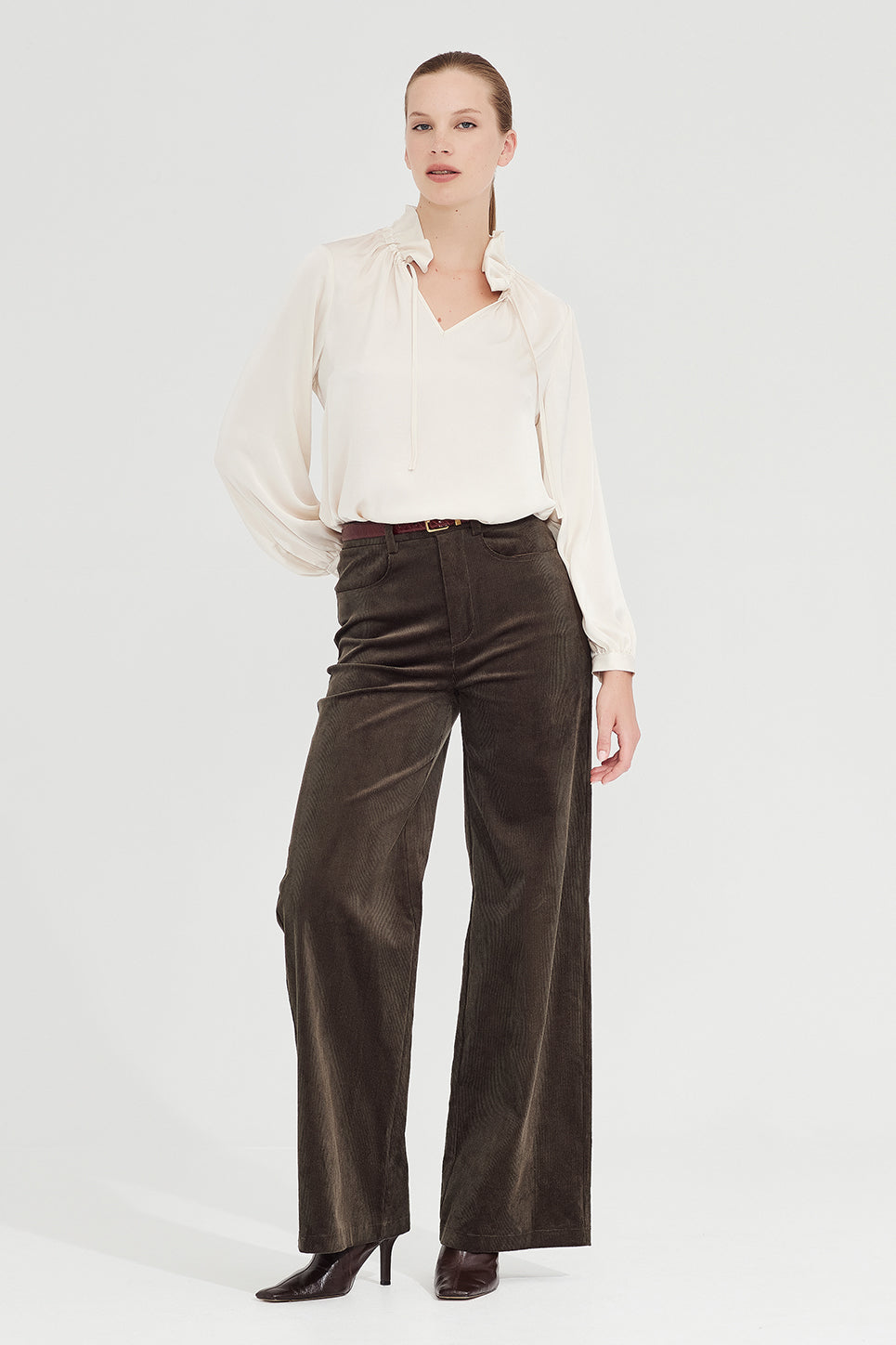 The Patti Blouse in Pearl