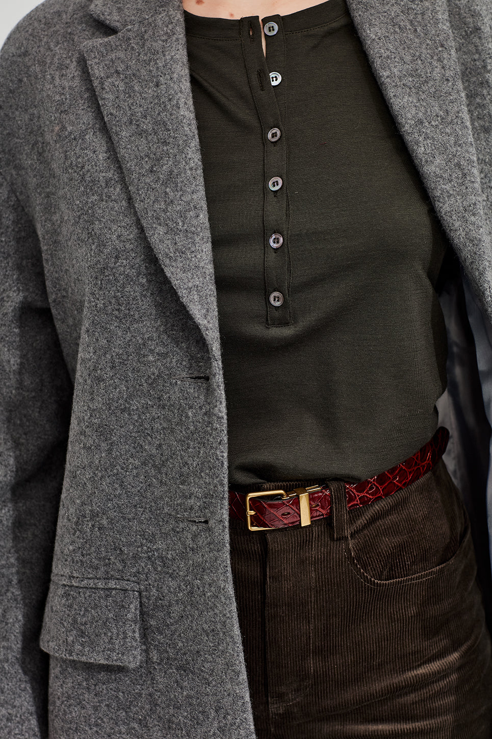 The Harris Henley in Pine