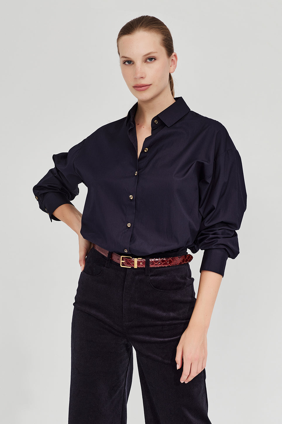 The Baildon Shirt in Navy