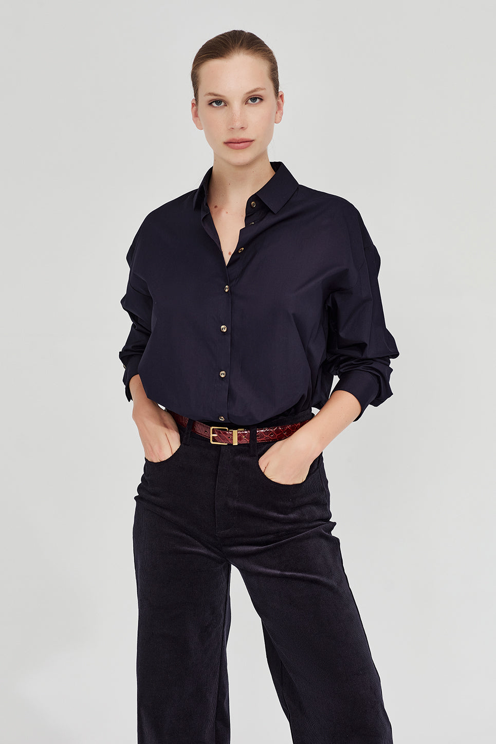 The Baildon Shirt in Navy