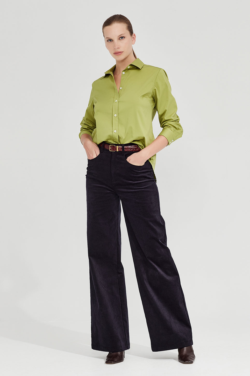 The Cairo Shirt in Chartreuse
