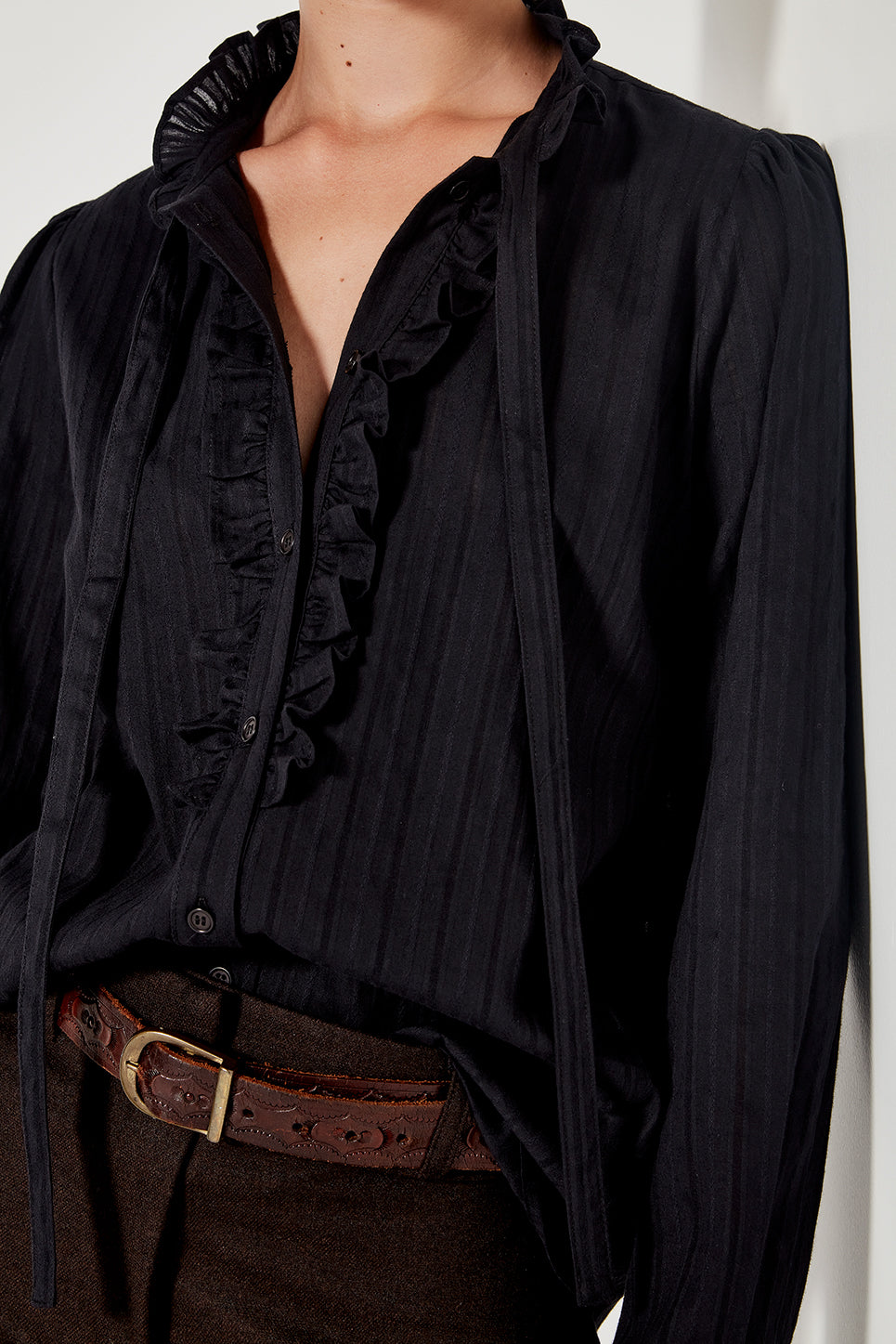 The Florence Blouse in Black