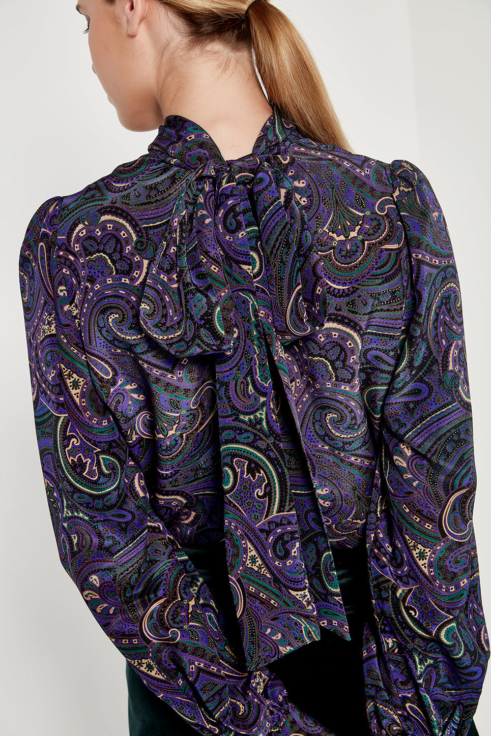 The Bowie Blouse in Paisley Print