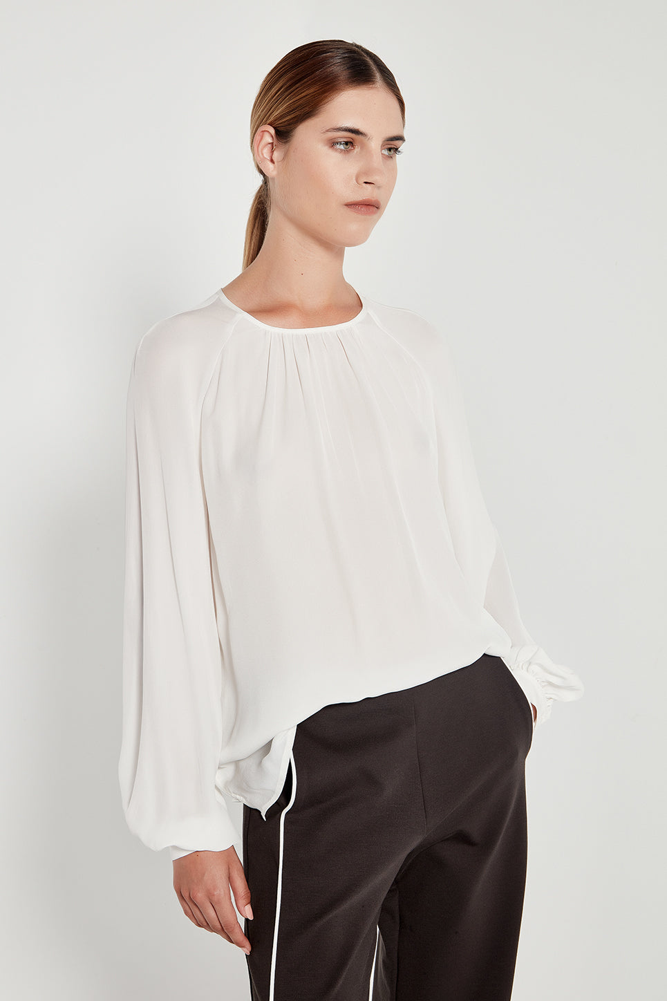 The Lisbon Top in Ivory