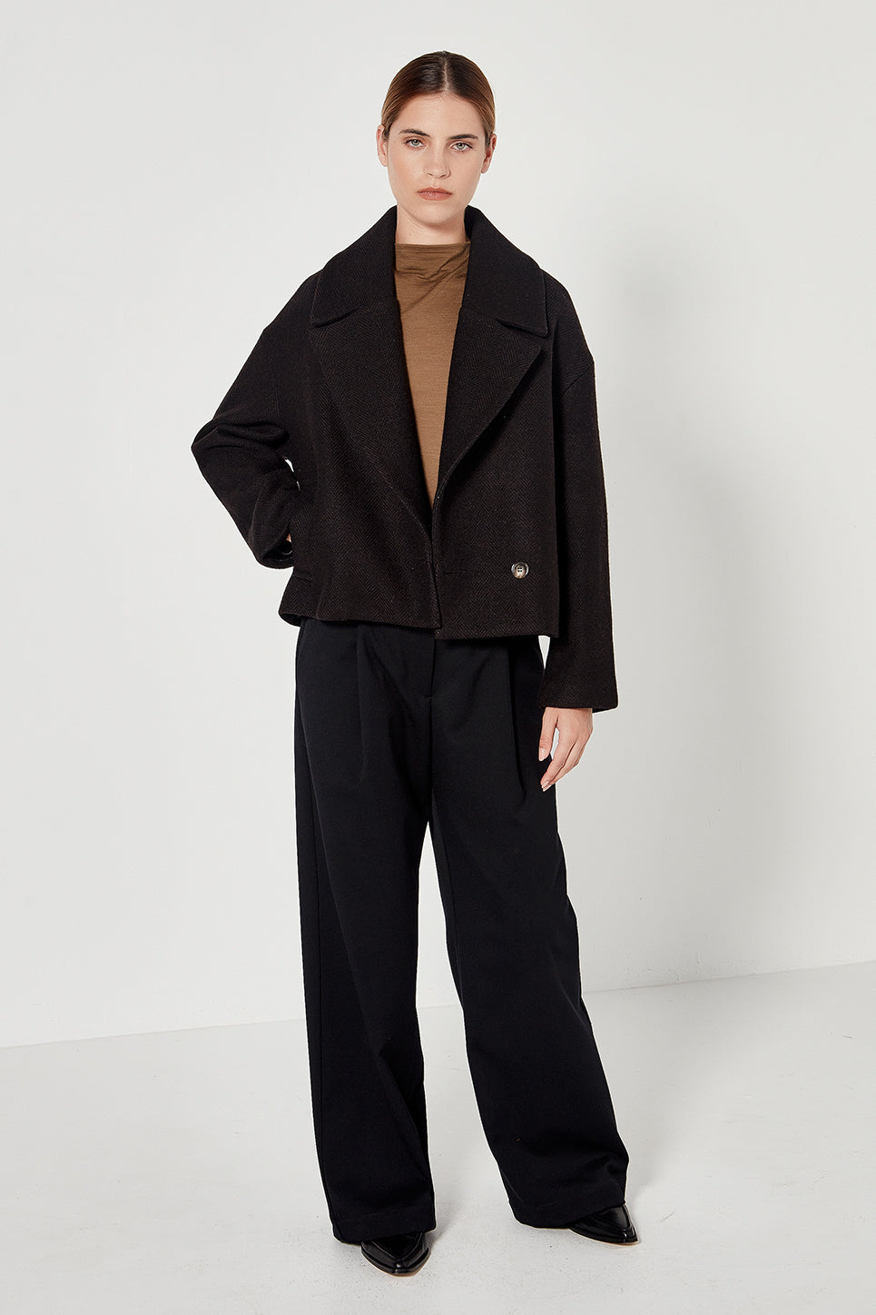 The Selbourne Trouser in Black Wool