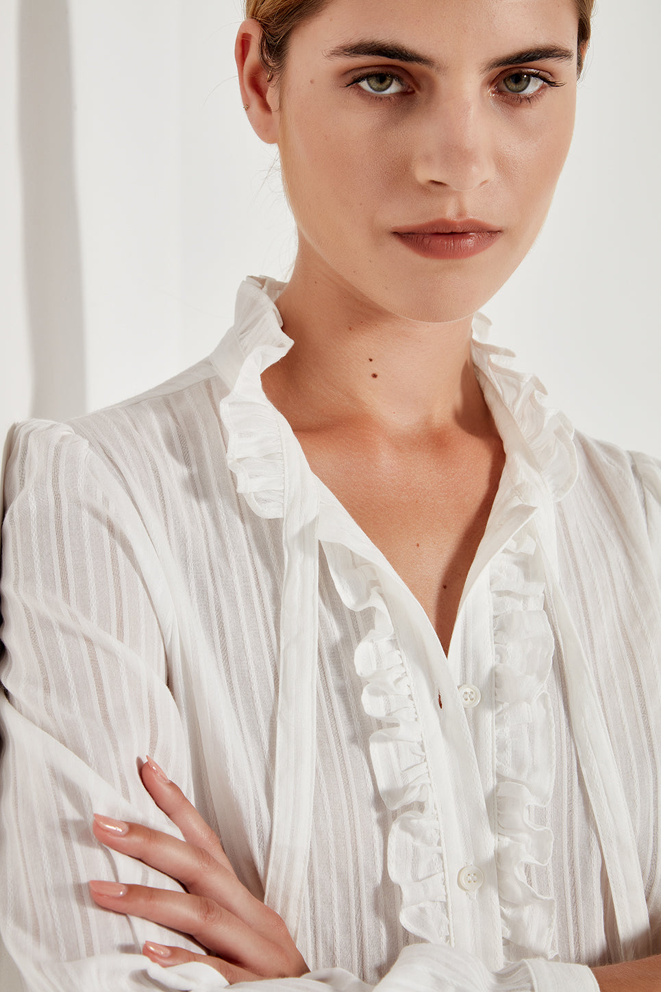 The Florence Blouse in White