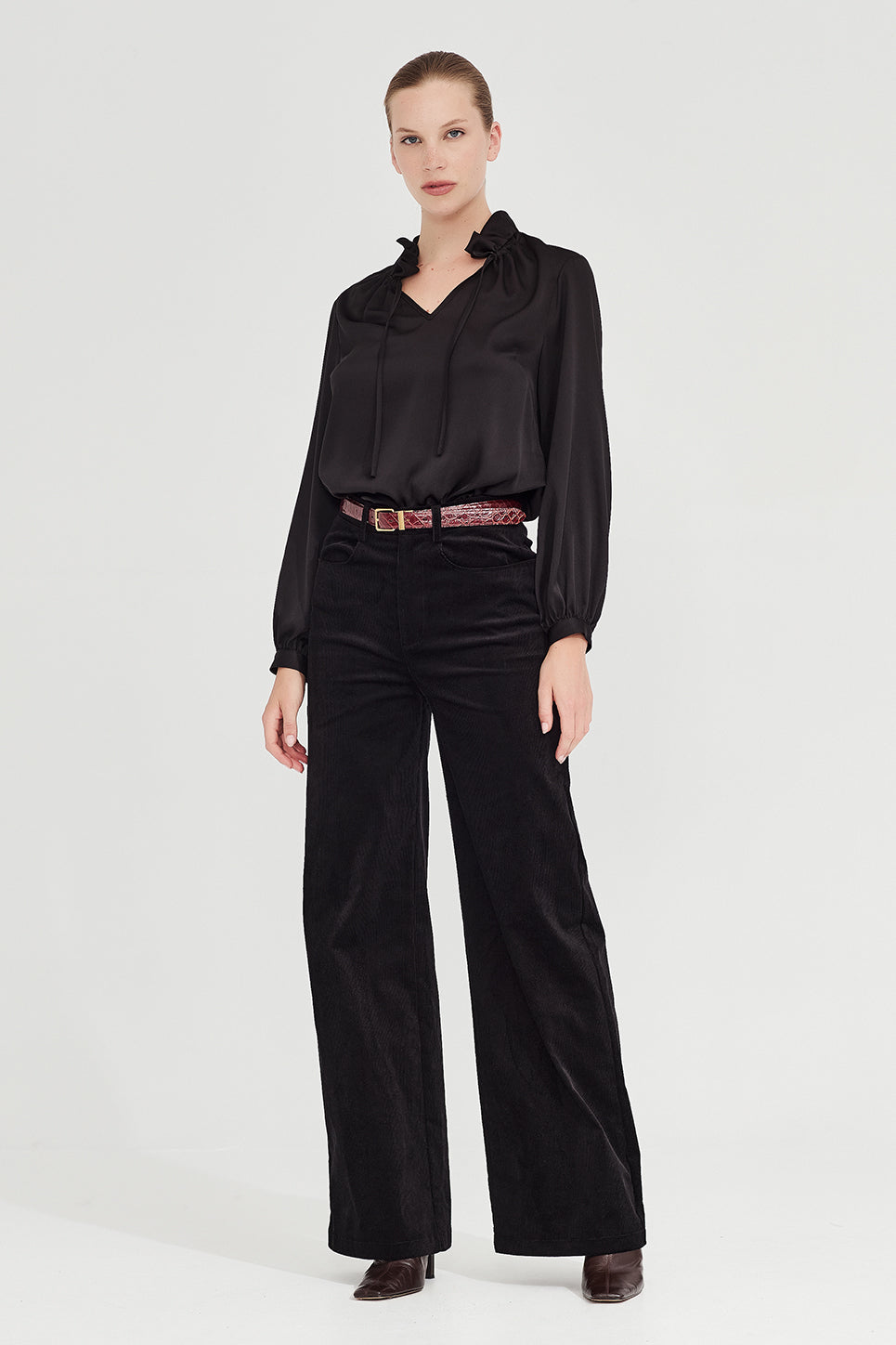 The Patti Blouse in Black