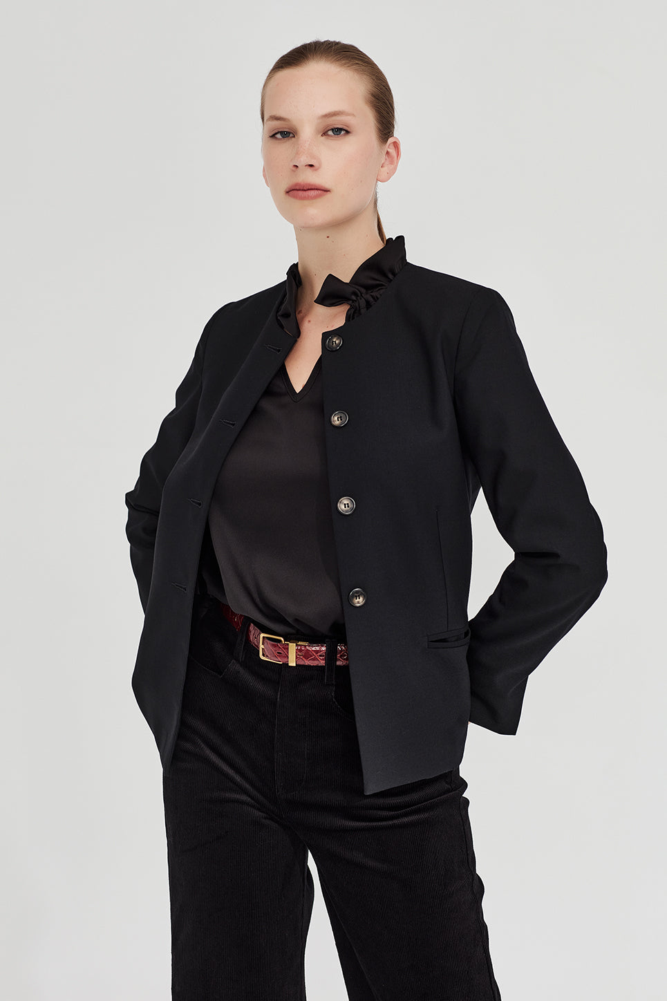 The Patti Blouse in Black