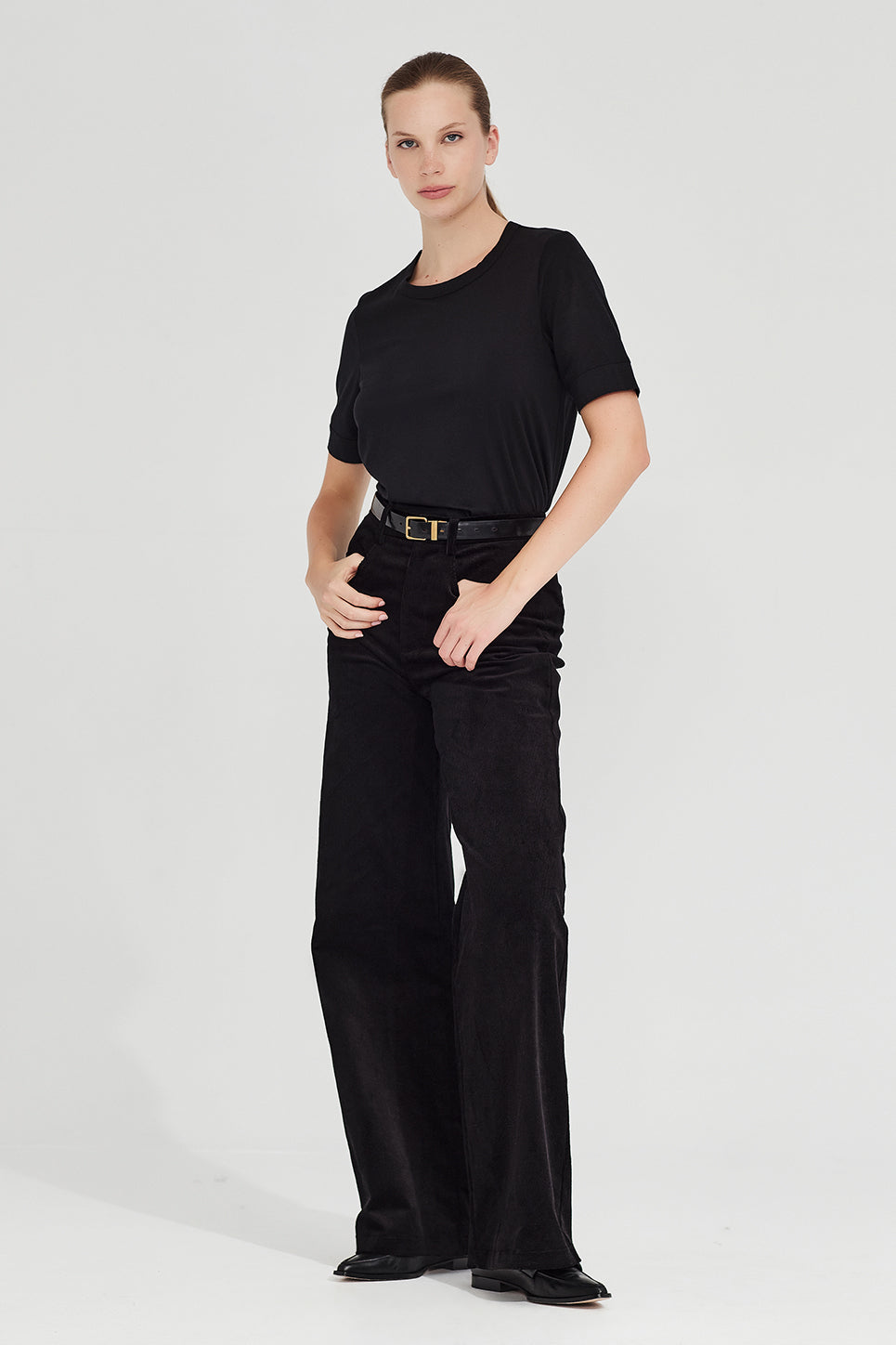 The Column Tee in Black