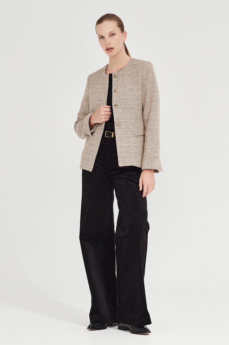 The Freud Jacket in Biscuit