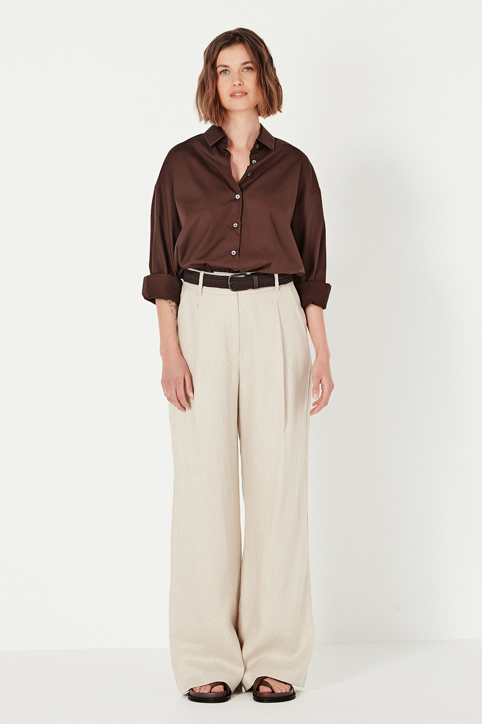 The Baildon Shirt in Chocolate