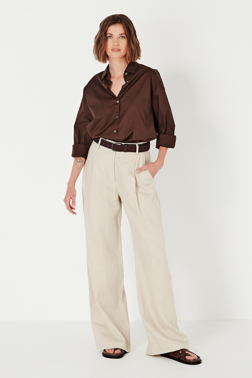 The Baildon Shirt in Chocolate