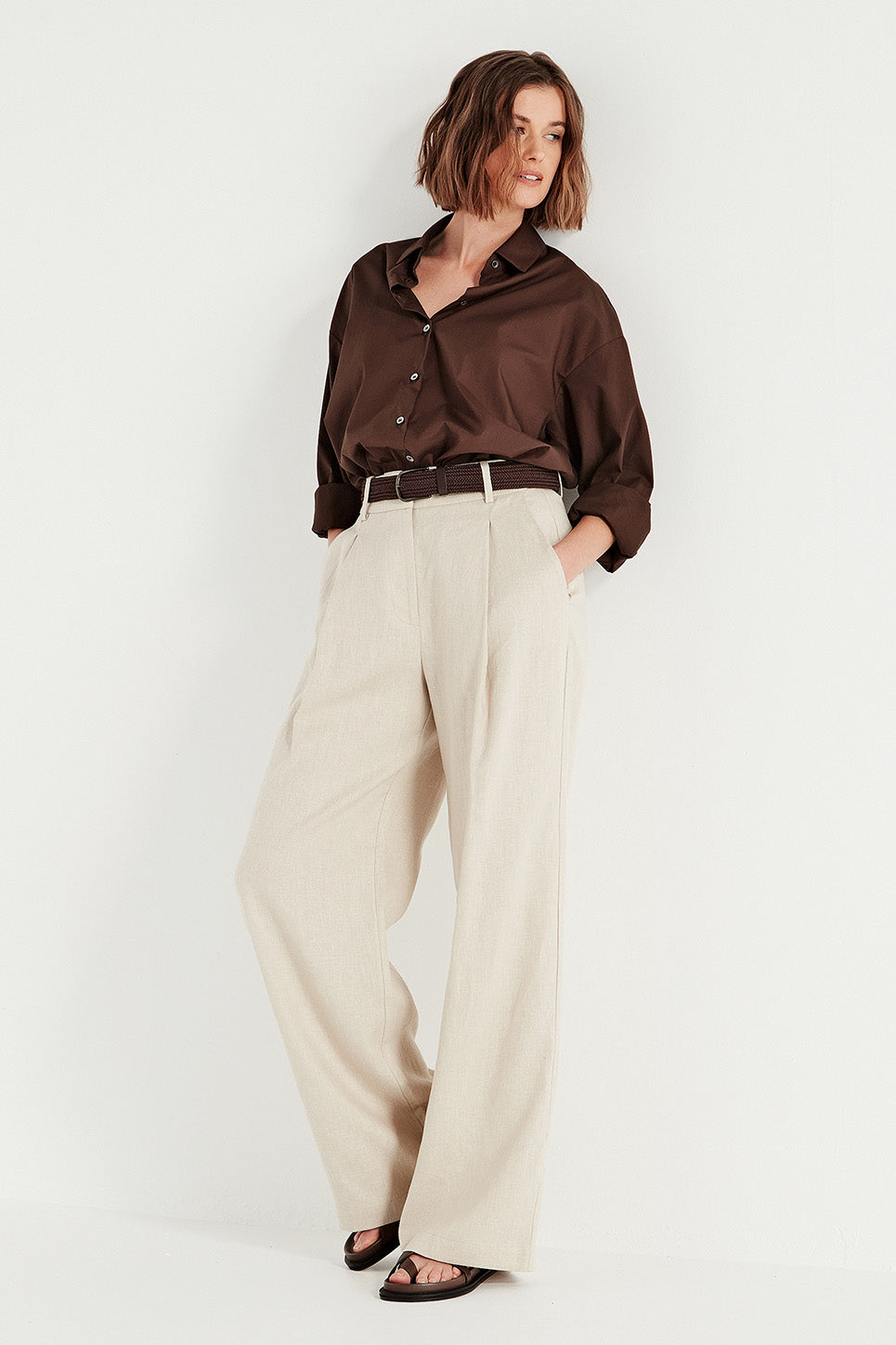 The Baildon Shirt in Chocolate