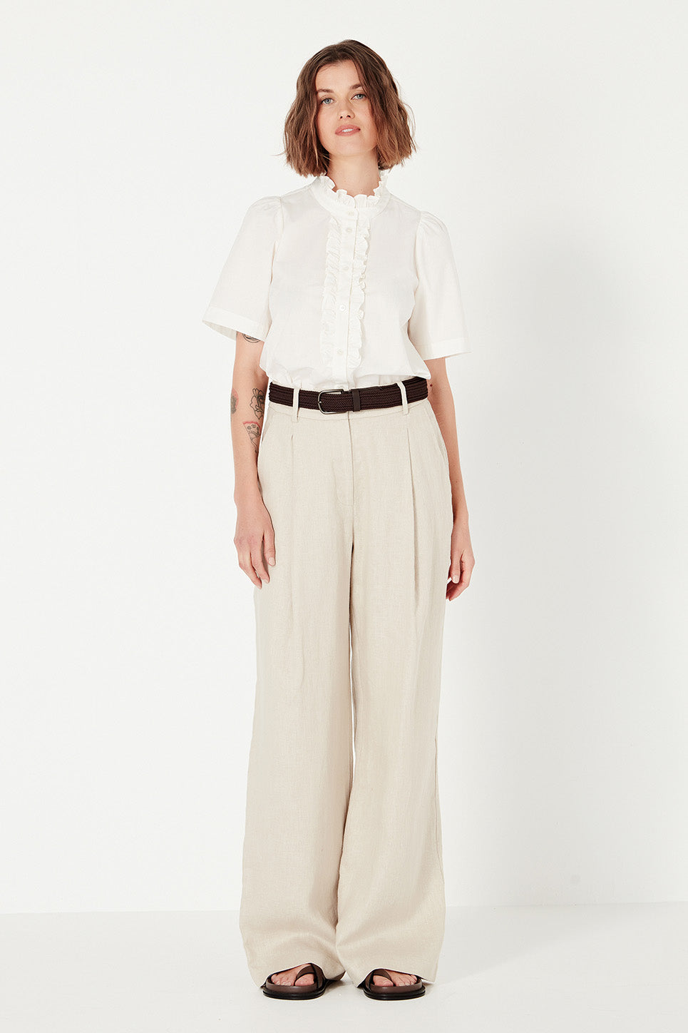 Ava Blouse in Tusk