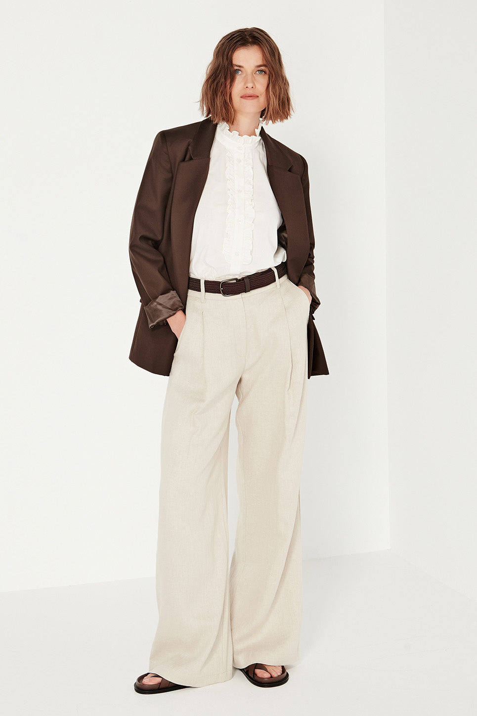 Ava Blouse in Tusk