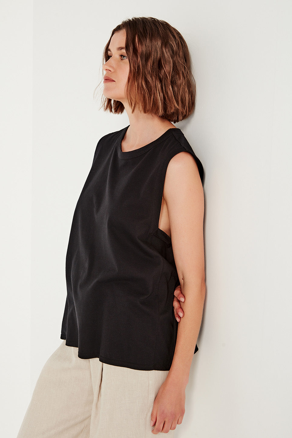 The Como Tank in Black