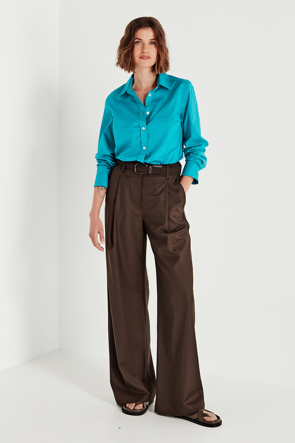 The Cairo Shirt in Cerulean Blue