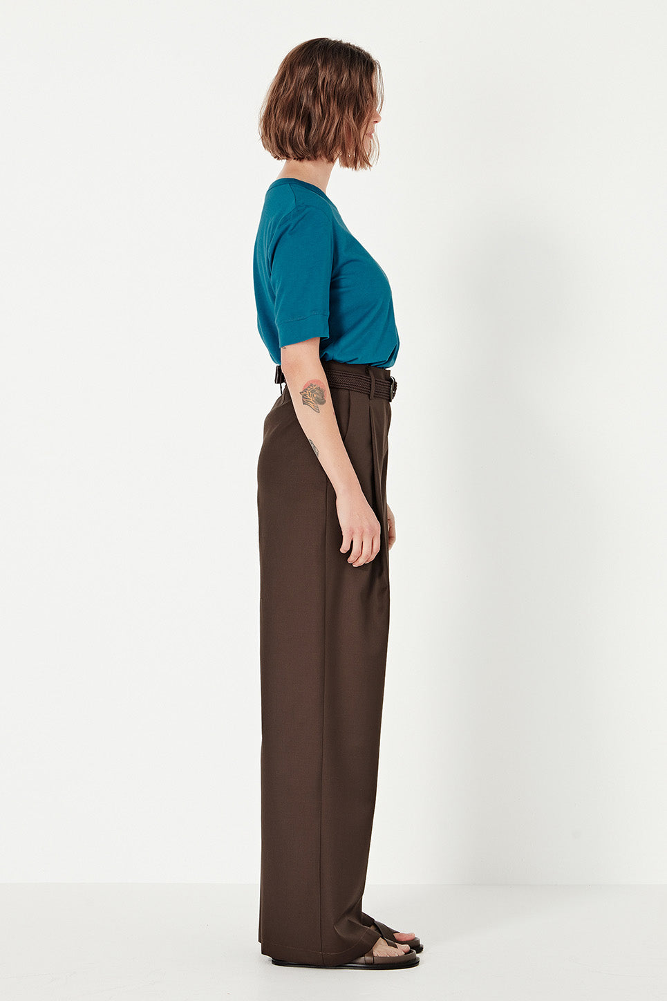 The Column Tee in Cerulean Blue