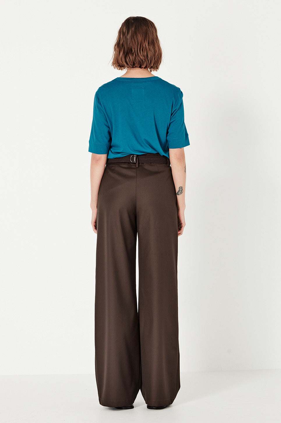The Column Tee in Cerulean Blue